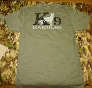 K9 handler shirt back