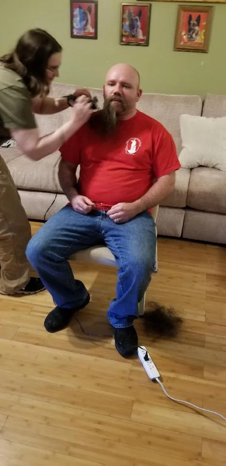 albert johnson wife trimming albert's beard