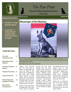 the paw print newsletter - November 2022