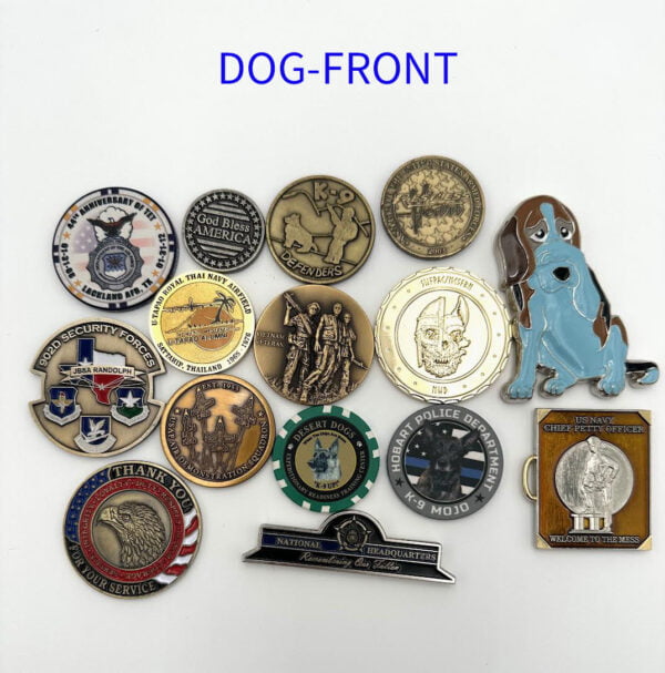dog coins - front